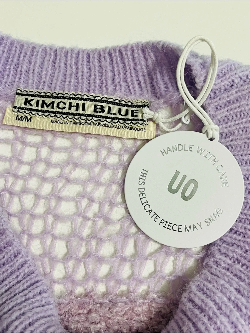 Urban Outfitters x Kimchi Blue Adore Shrug Sweater Open Knit Size Medium NWT